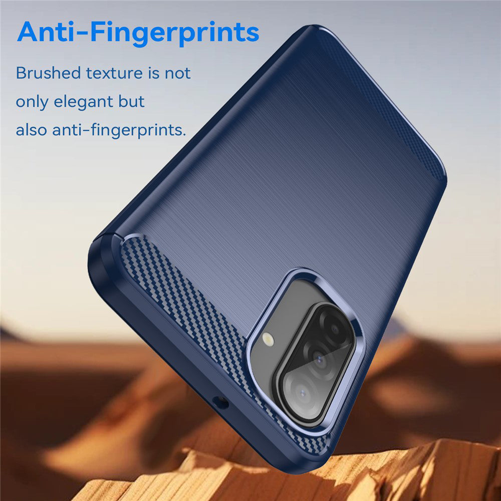 Husa pentru Samsung Galaxy A17 5G, Techsuit, Carbon, Albastra