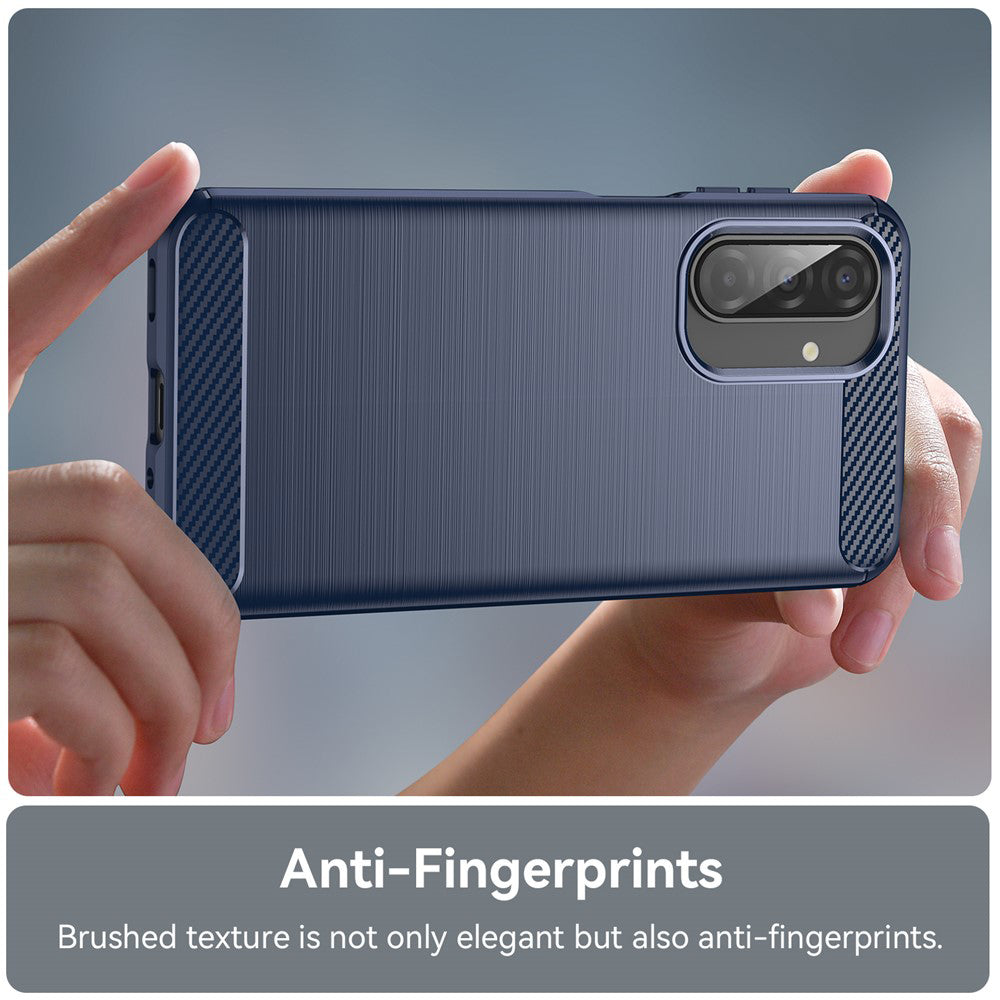Husa pentru Samsung Galaxy A17 5G, Techsuit, Carbon, Albastra