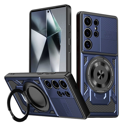 Husa pentru Samsung Galaxy A17 5G, Techsuit, RuggedCam, Albastra