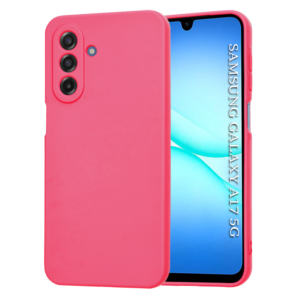Husa pentru Samsung Galaxy A17 5G, Techsuit, SoftFlex, Roz Inchis