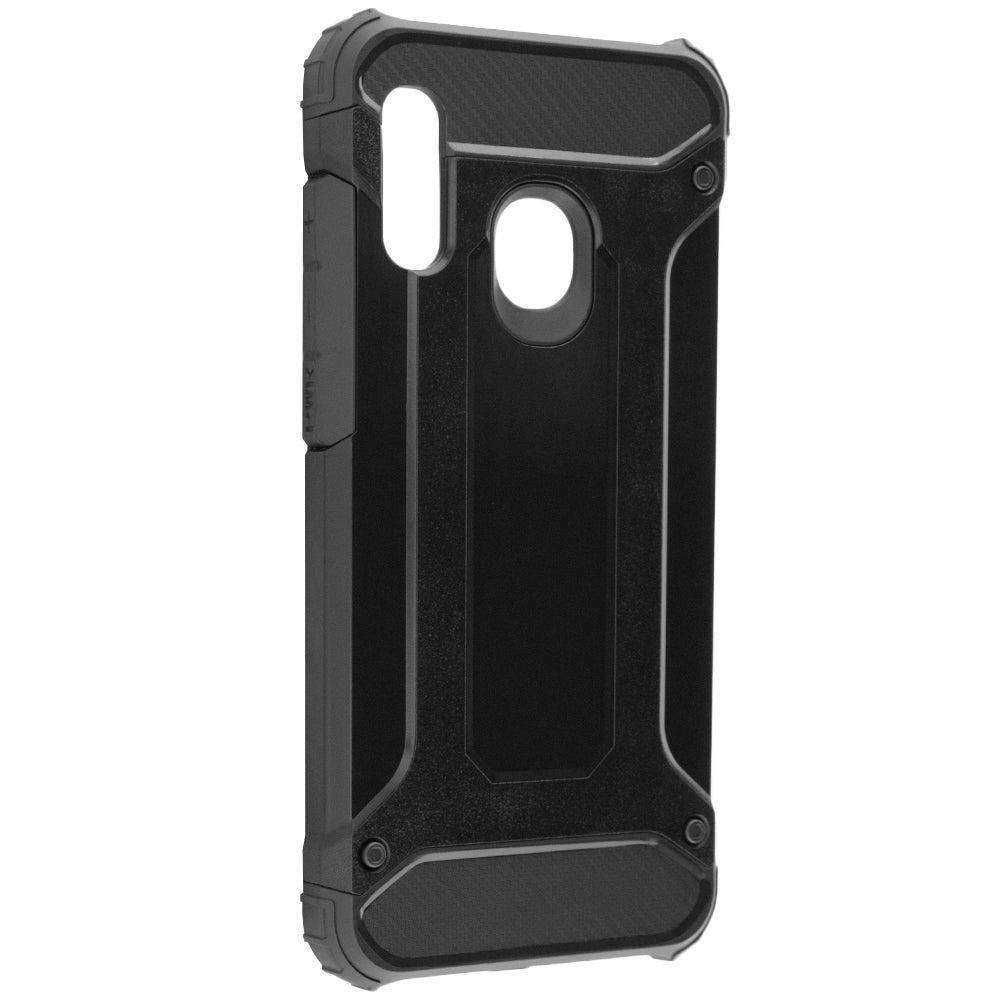 Husa pentru Samsung Galaxy A20e A202, Techsuit, Hybrid Armor, Neagra