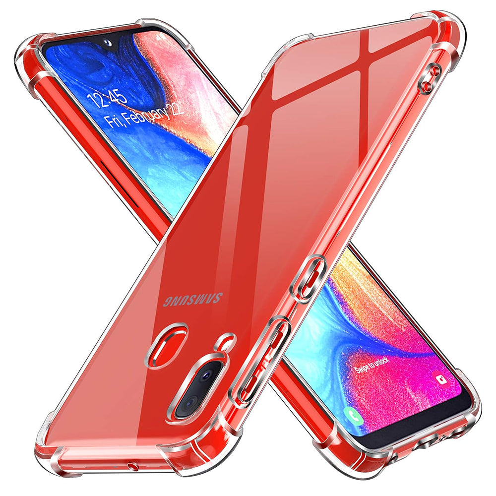 Husa pentru Samsung Galaxy A20e A202, Techsuit, Shockproof Clear, Transparenta