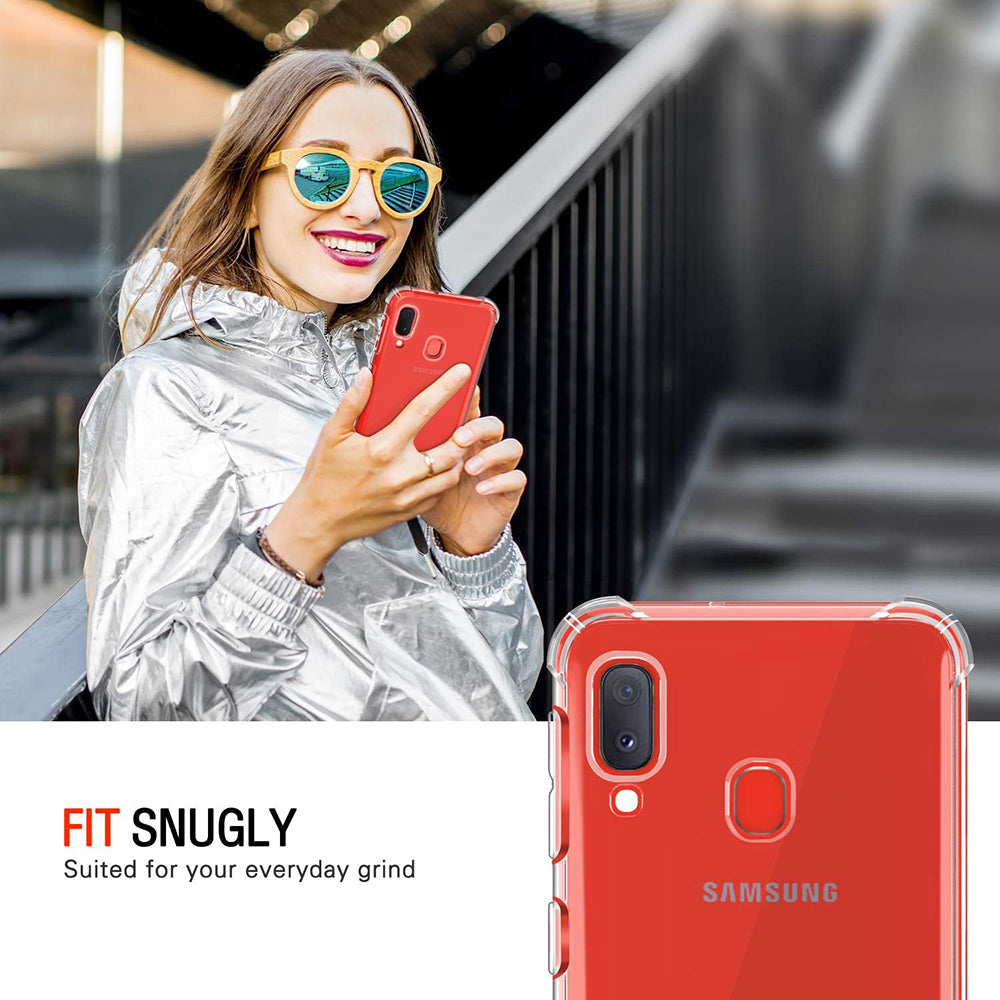 Husa pentru Samsung Galaxy A20e A202, Techsuit, Shockproof Clear, Transparenta