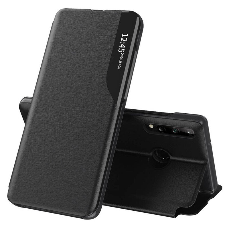 Husa pentru Samsung Galaxy A20s A207, Techsuit, eFold, Neagra