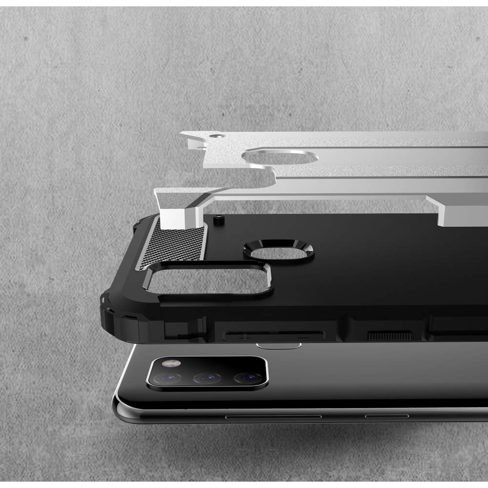 Husa pentru Samsung Galaxy A21s A217, Techsuit, Hybrid Armor, Neagra