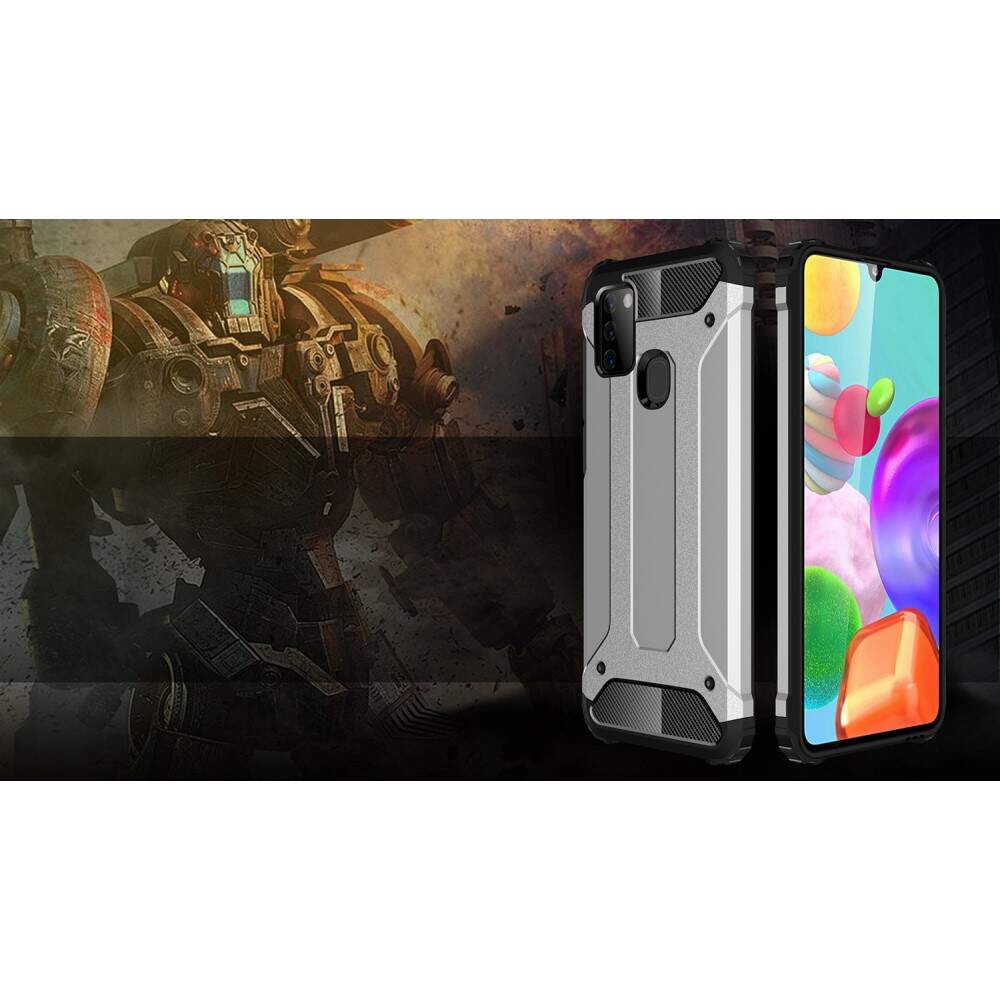 Husa pentru Samsung Galaxy A21s A217, Techsuit, Hybrid Armor, Neagra