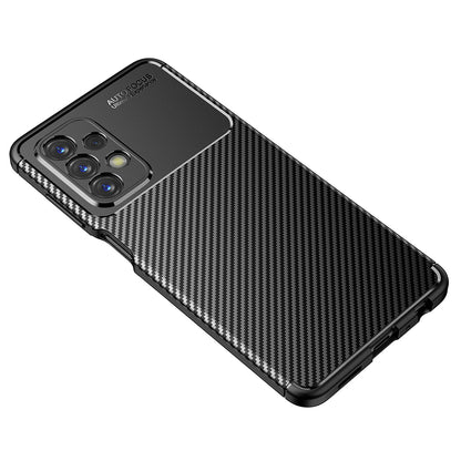 Husa pentru Samsung Galaxy A23 5G A236 / A23 A235, Techsuit, CarbonFiber, Neagra
