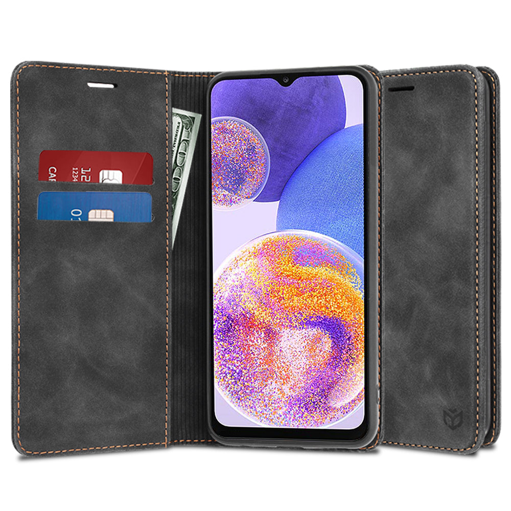 Husa pentru Samsung Galaxy A23 5G A236 / A23 A235, Techsuit, Confy, Neagra
