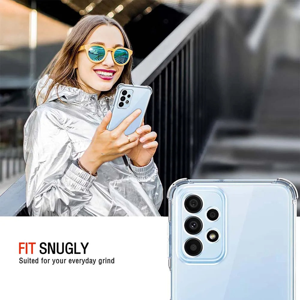 Husa pentru Samsung Galaxy A23 5G A236 / A23 A235, Techsuit, Shockproof Clear, Transparenta