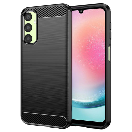 Husa pentru Samsung Galaxy A24 4G A245, Techsuit, Carbon, Neagra