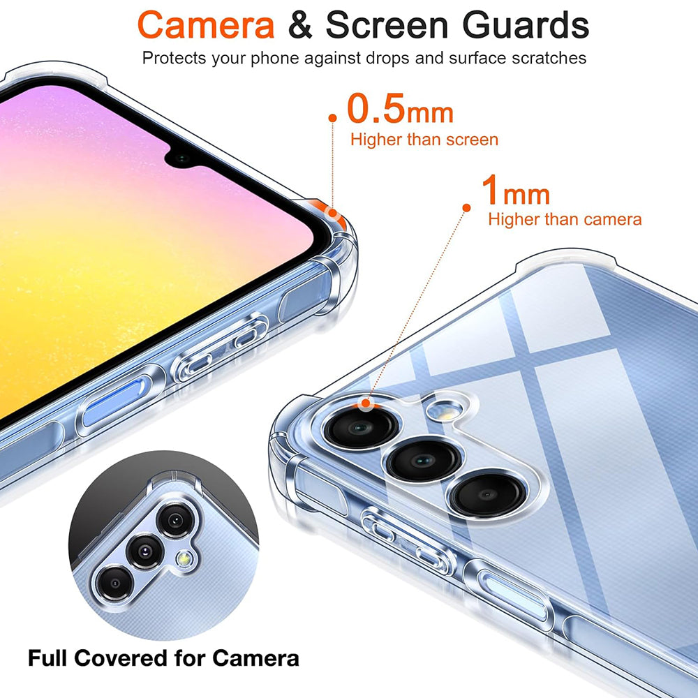 Husa pentru Samsung Galaxy A25 A256, Techsuit, Shockproof Clear, Transparenta