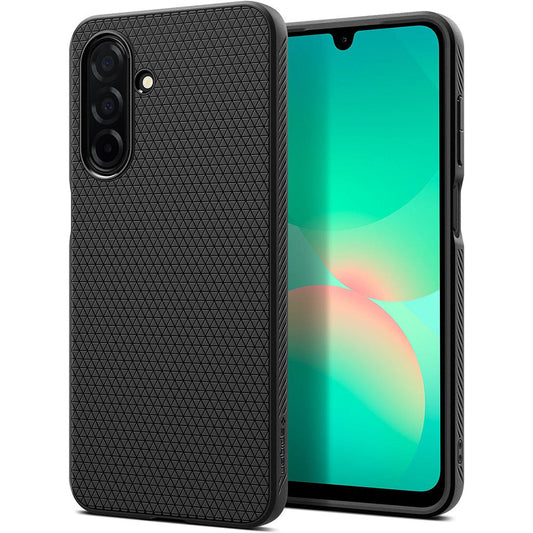 Husa pentru Samsung Galaxy A26 A266, Spigen, Liquid Air, Neagra Mata ACS09290