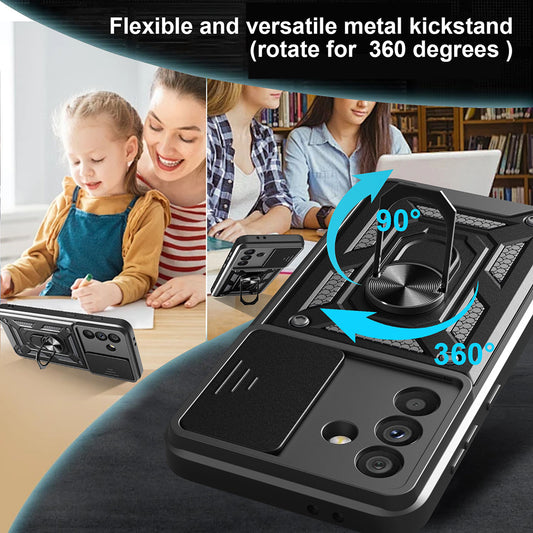 Husa pentru Samsung Galaxy A26 A266, Techsuit, CamShield, Neagra