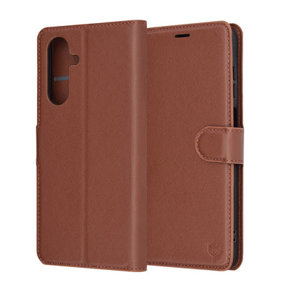 Husa pentru Samsung Galaxy A26 A266, Techsuit, Leather Folio, Maro