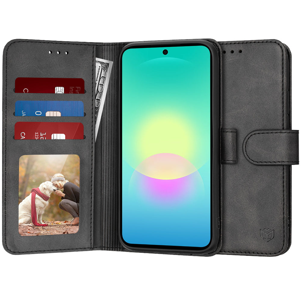 Husa pentru Samsung Galaxy A27 5G, Techsuit, Diary Book, Neagra