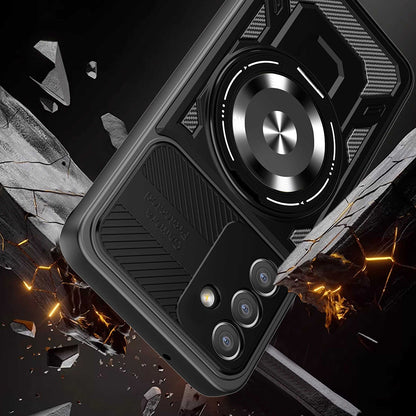 Husa pentru Samsung Galaxy A27 5G, Techsuit, RuggedCam, Albastra