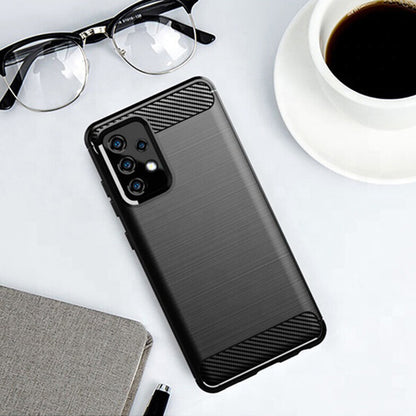 Husa pentru Samsung Galaxy A32 5G A326, Techsuit, Carbon, Neagra