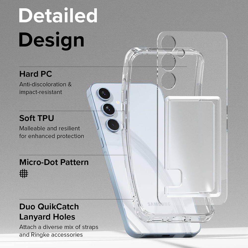 Husa pentru Samsung Galaxy A35 5G A356, Ringke, Fusion Card, Transparenta