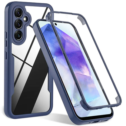 Husa pentru Samsung Galaxy A35 5G A356, Techsuit, ColorVerse 360, Albastra