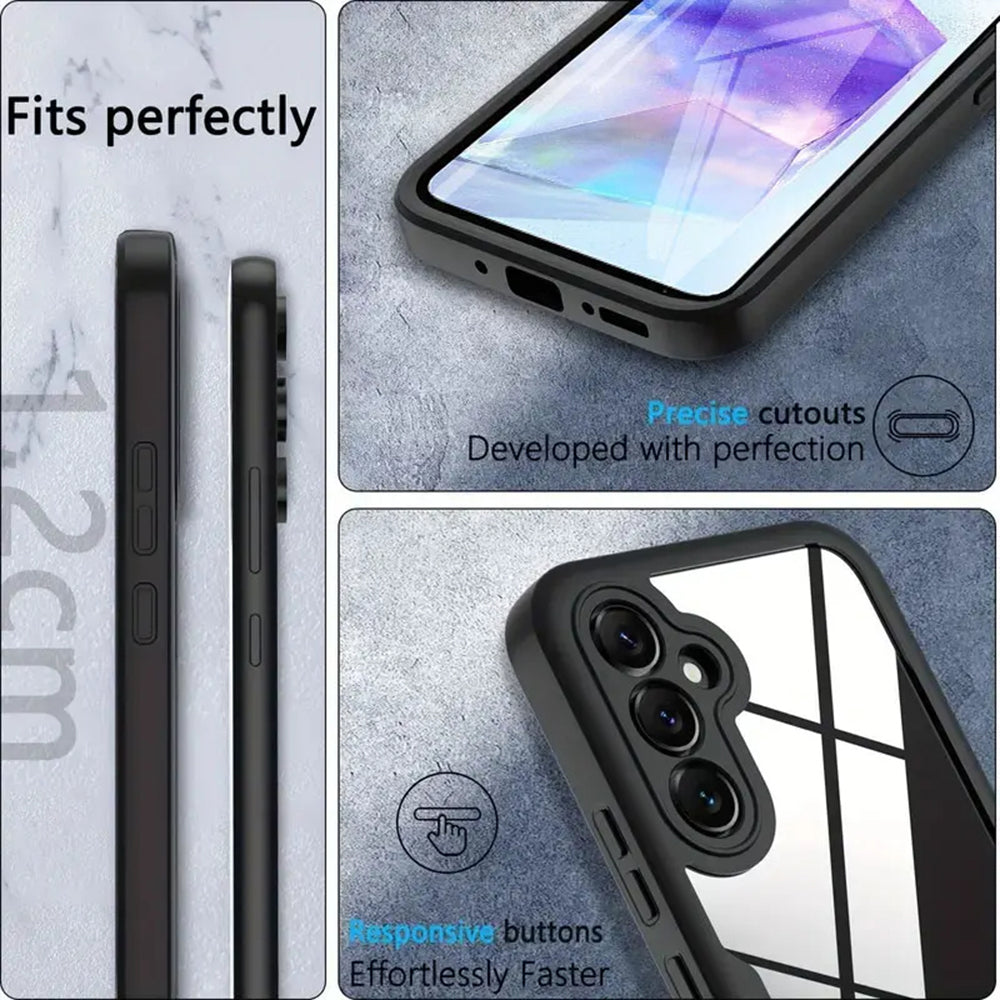 Husa pentru Samsung Galaxy A35 5G A356, Techsuit, ColorVerse 360, Neagra