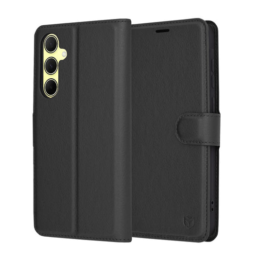 Husa pentru Samsung Galaxy A35 5G A356, Techsuit, Leather Folio, Neagra