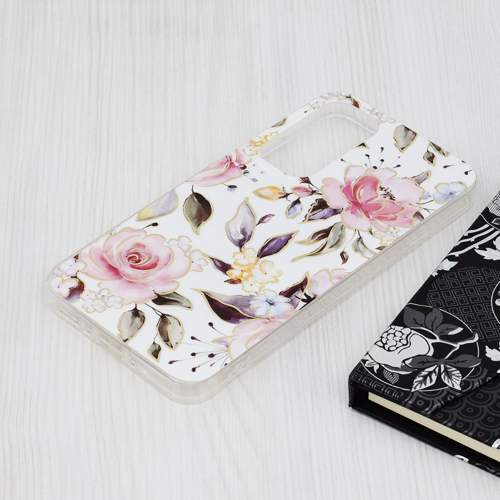 Husa pentru Samsung Galaxy A35 5G A356, Techsuit, Marble, Alba