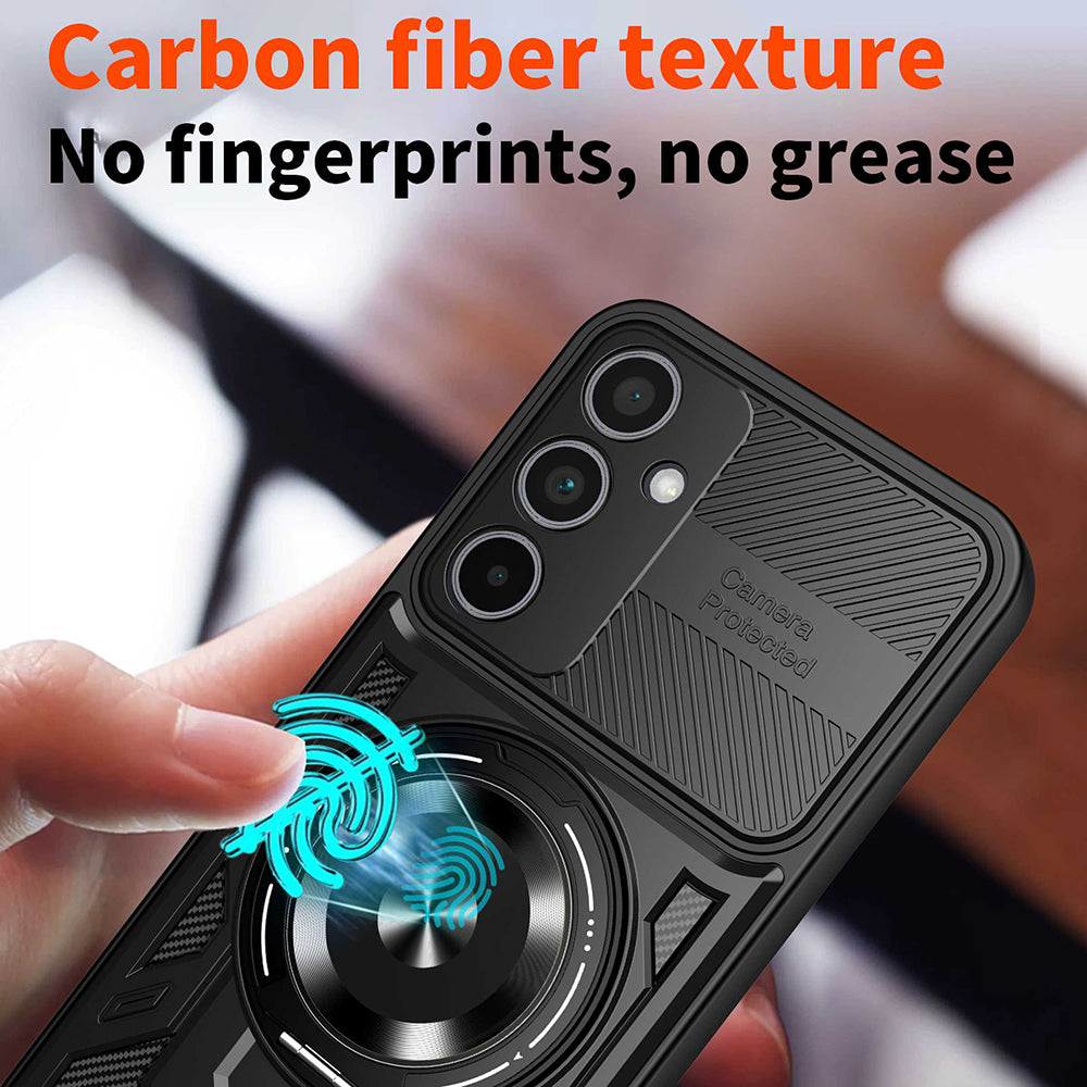 Husa pentru Samsung Galaxy A35 5G A356, Techsuit, RuggedCam, Neagra