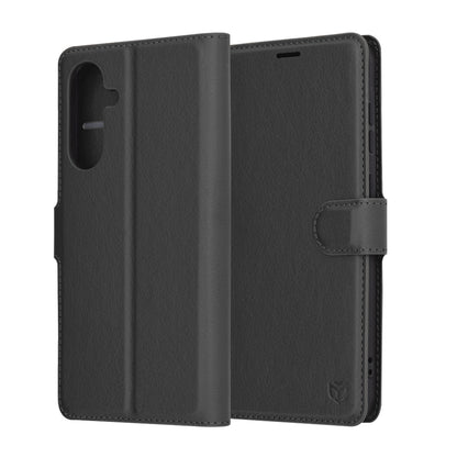 Husa pentru Samsung Galaxy A36 A366, Techsuit, Leather Folio, Neagra