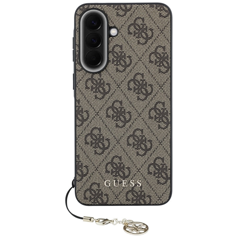 Husa pentru Samsung Galaxy A37 5G, Guess, 4G Classic Logo Charm, Maro