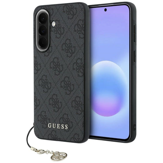 Husa pentru Samsung Galaxy A37 5G, Guess, 4G Classic Logo Charm, Neagra
