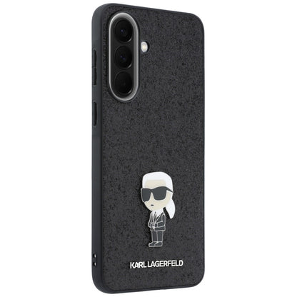 Husa pentru Samsung Galaxy A37 5G, Karl Lagerfeld, Glitter Fixed Ikonik Karl, Neagra