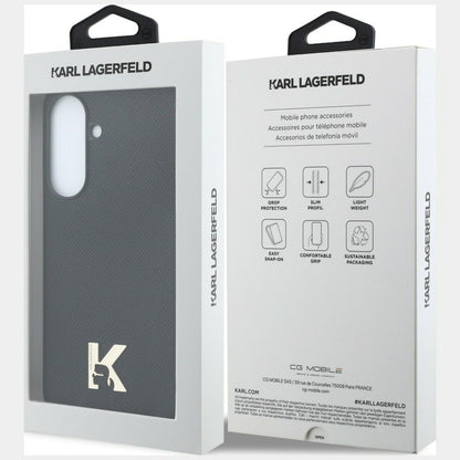 Husa pentru Samsung Galaxy A37 5G, Karl Lagerfeld, Karl Head Logo, Neagra