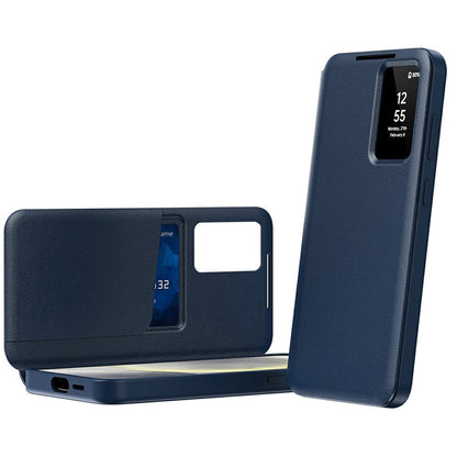 Husa pentru Samsung Galaxy A37 5G, Techsuit, SmartView, Albastra