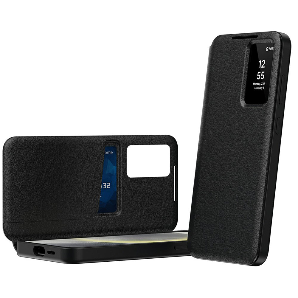 Husa pentru Samsung Galaxy A37 5G, Techsuit, SmartView, Neagra