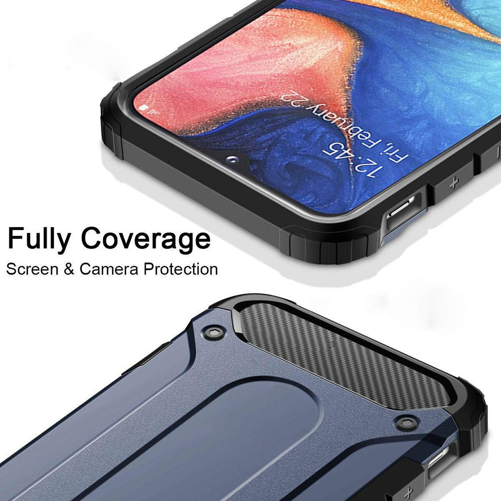 Husa pentru Samsung Galaxy A40 A405, Techsuit, Hybrid Armor, Neagra