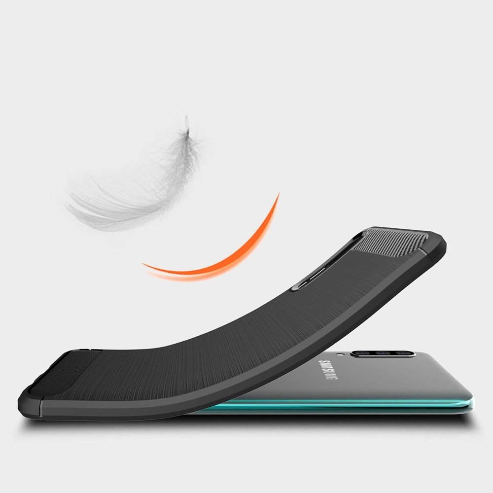 Husa pentru Samsung Galaxy A50s A507 / A30s A307 / A50 A505, Techsuit, Carbon, Neagra