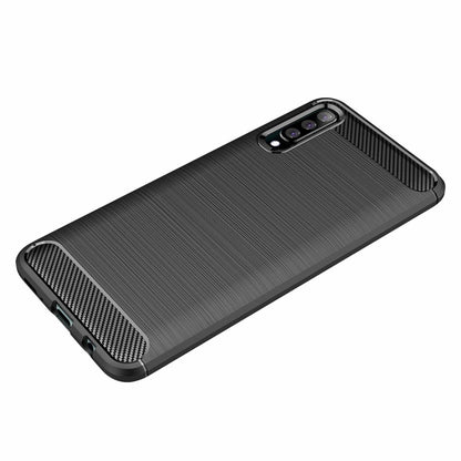 Husa pentru Samsung Galaxy A50s A507 / A30s A307 / A50 A505, Techsuit, Carbon, Neagra