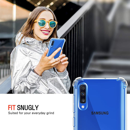 Husa pentru Samsung Galaxy A50s A507 / A30s A307 / A50 A505, Techsuit, Shockproof Clear, Transparenta
