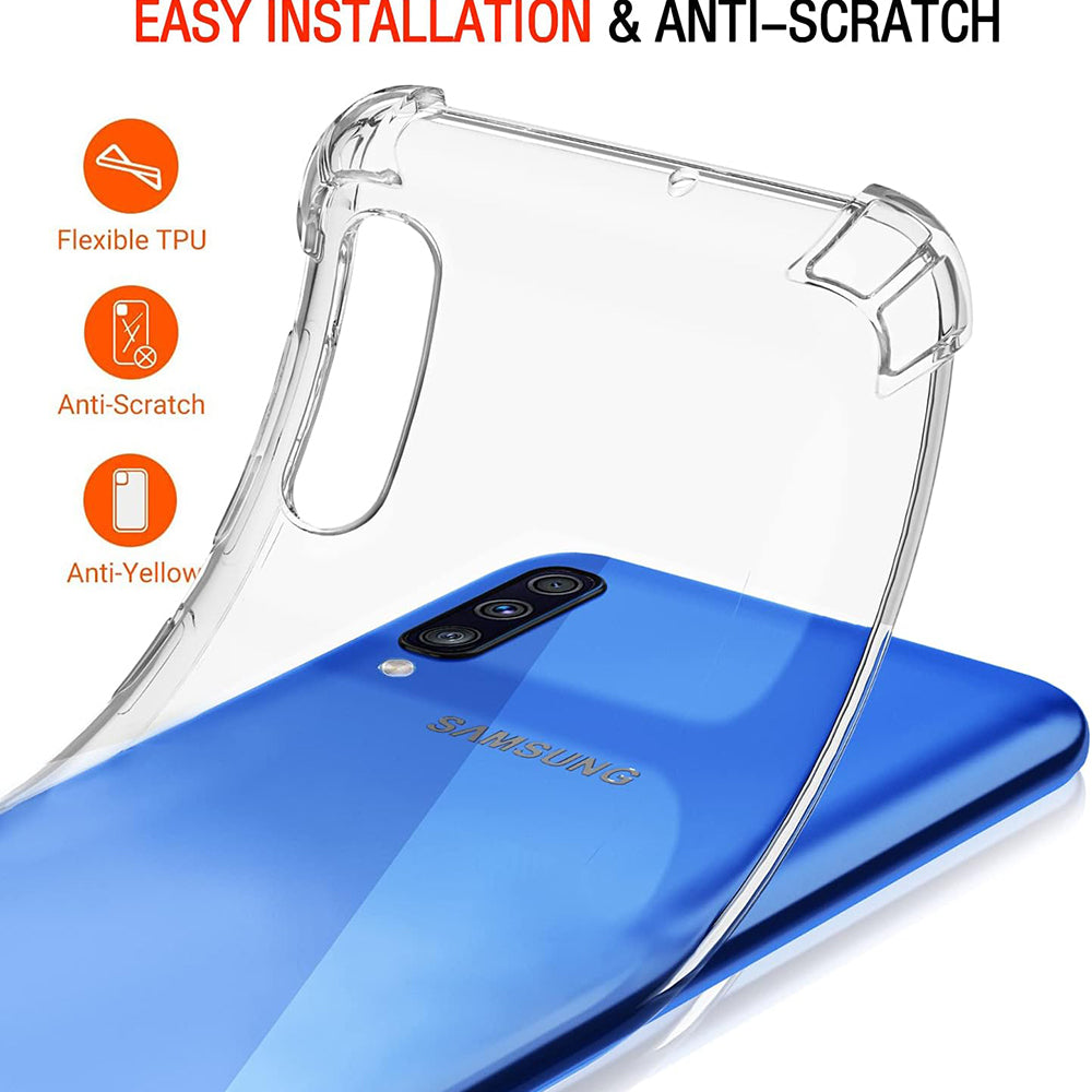 Husa pentru Samsung Galaxy A50s A507 / A30s A307 / A50 A505, Techsuit, Shockproof Clear, Transparenta