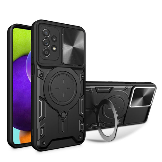 Husa pentru Samsung Galaxy A52s 5G A528 / A52 5G A526 / A52 A525, Techsuit, CamGuard Pro, Neagra