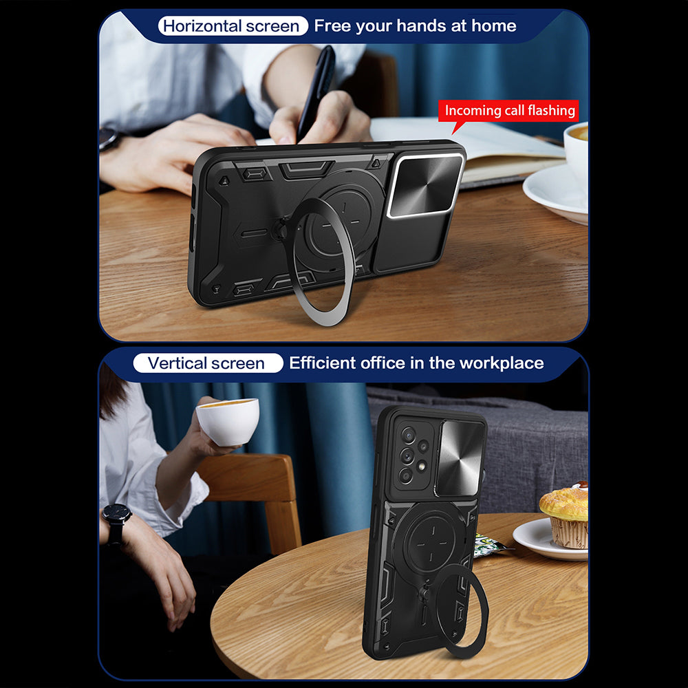 Husa pentru Samsung Galaxy A52s 5G A528 / A52 5G A526 / A52 A525, Techsuit, CamGuard Pro, Neagra