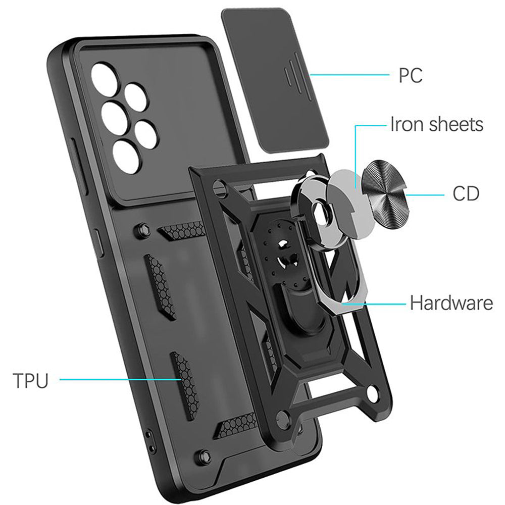 Husa pentru Samsung Galaxy A52s 5G A528 / A52 5G A526 / A52 A525, Techsuit, CamShield, Roz