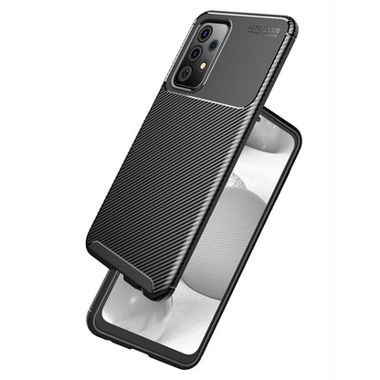 Husa pentru Samsung Galaxy A52s 5G A528 / A52 5G A526 / A52 A525, Techsuit, CarbonFiber, Neagra