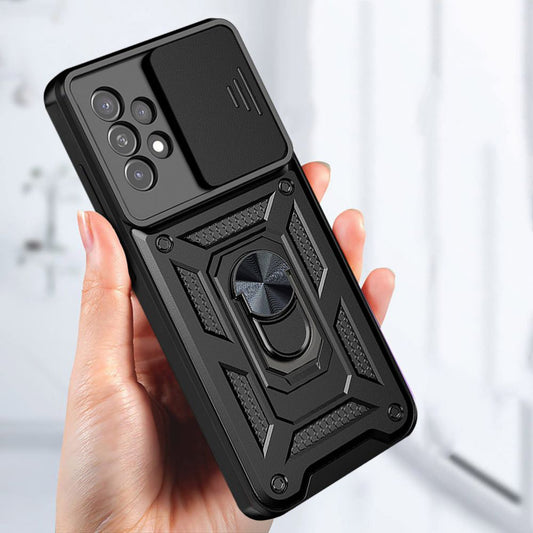 Husa pentru Samsung Galaxy A53 5G A536, Techsuit, CamShield, Neagra