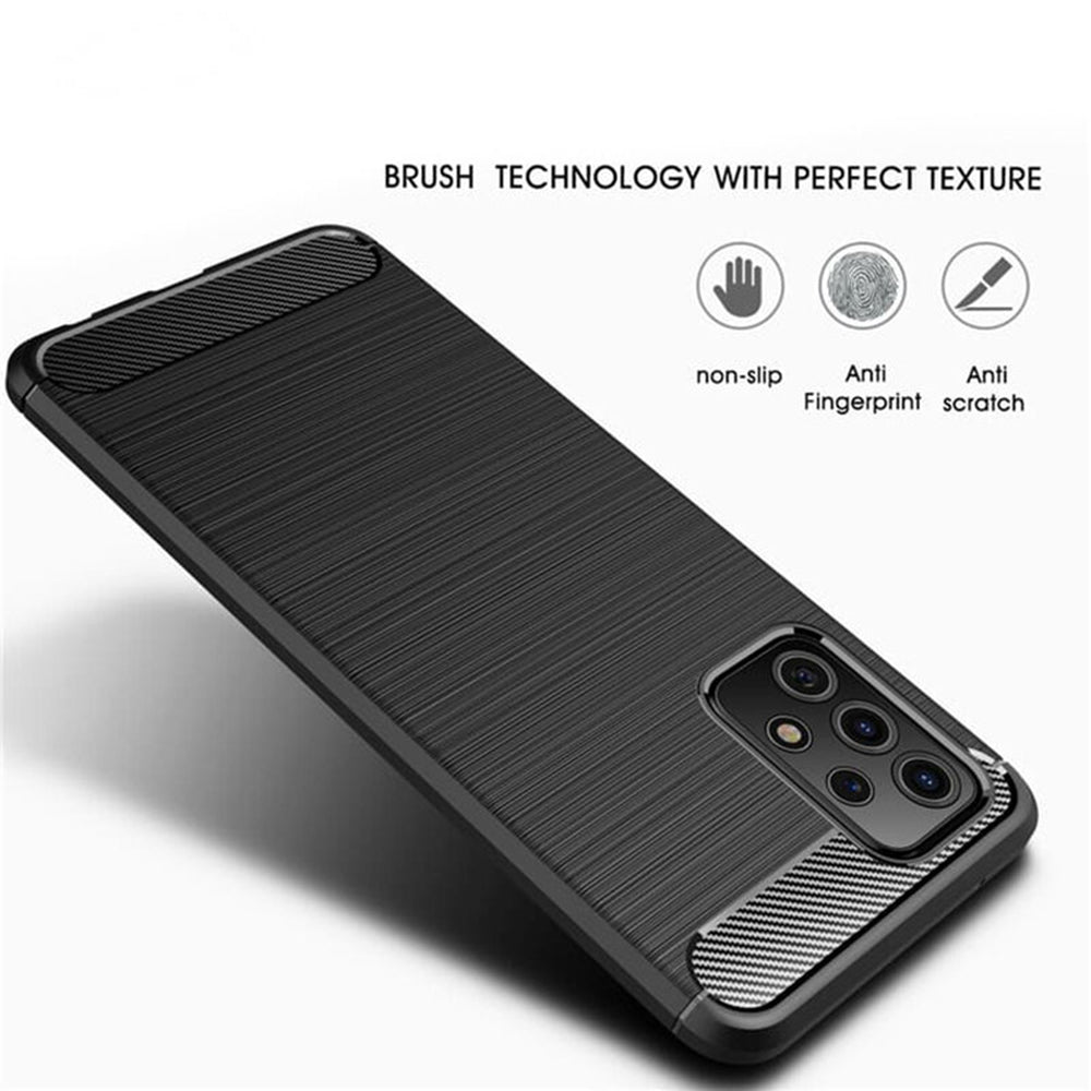 Husa pentru Samsung Galaxy A53 5G A536, Techsuit, Carbon, Neagra