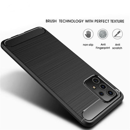Husa pentru Samsung Galaxy A53 5G A536, Techsuit, Carbon, Neagra