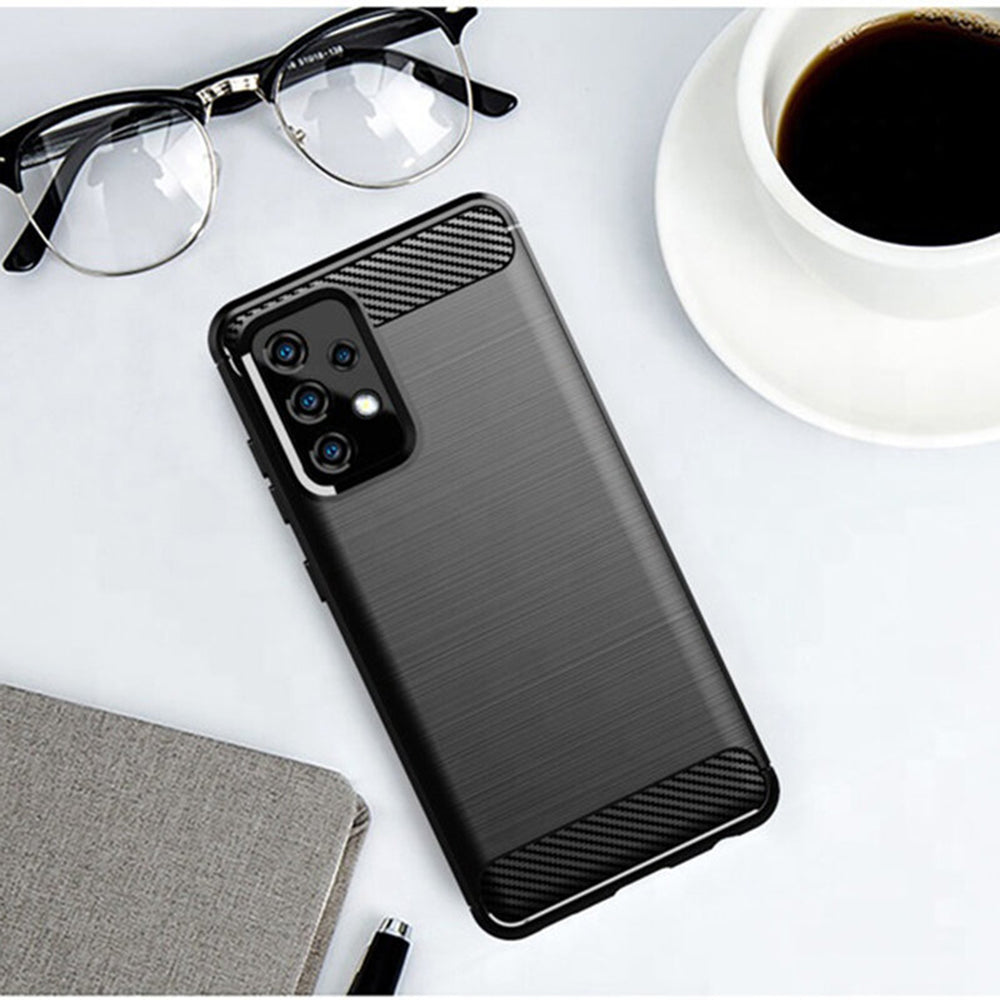 Husa pentru Samsung Galaxy A53 5G A536, Techsuit, Carbon, Neagra