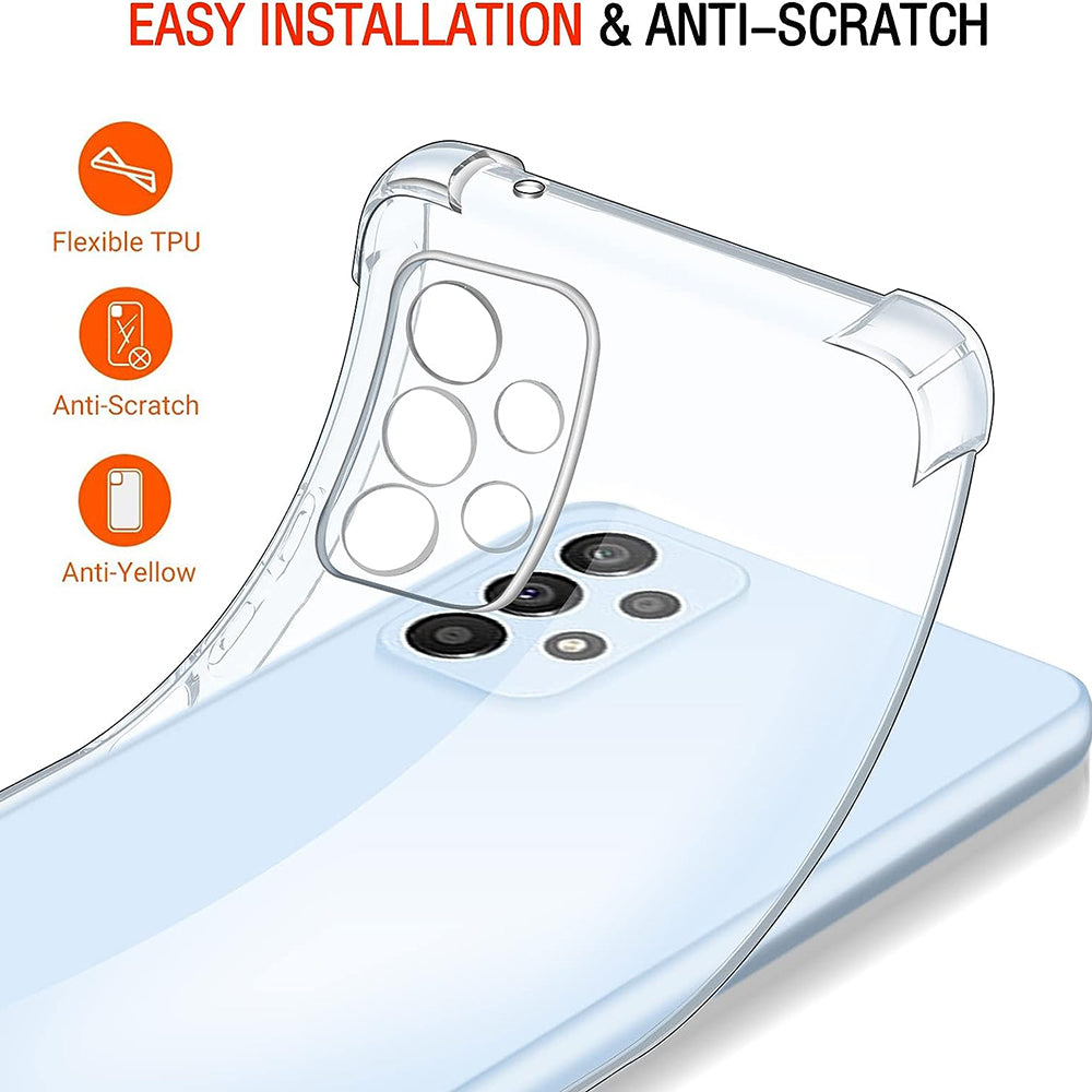 Husa pentru Samsung Galaxy A53 5G A536, Techsuit, Shockproof Clear, Transparenta