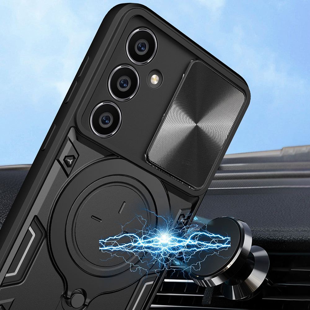 Husa pentru Samsung Galaxy A54 A546, Techsuit, CamGuard Pro, Roz Aurie