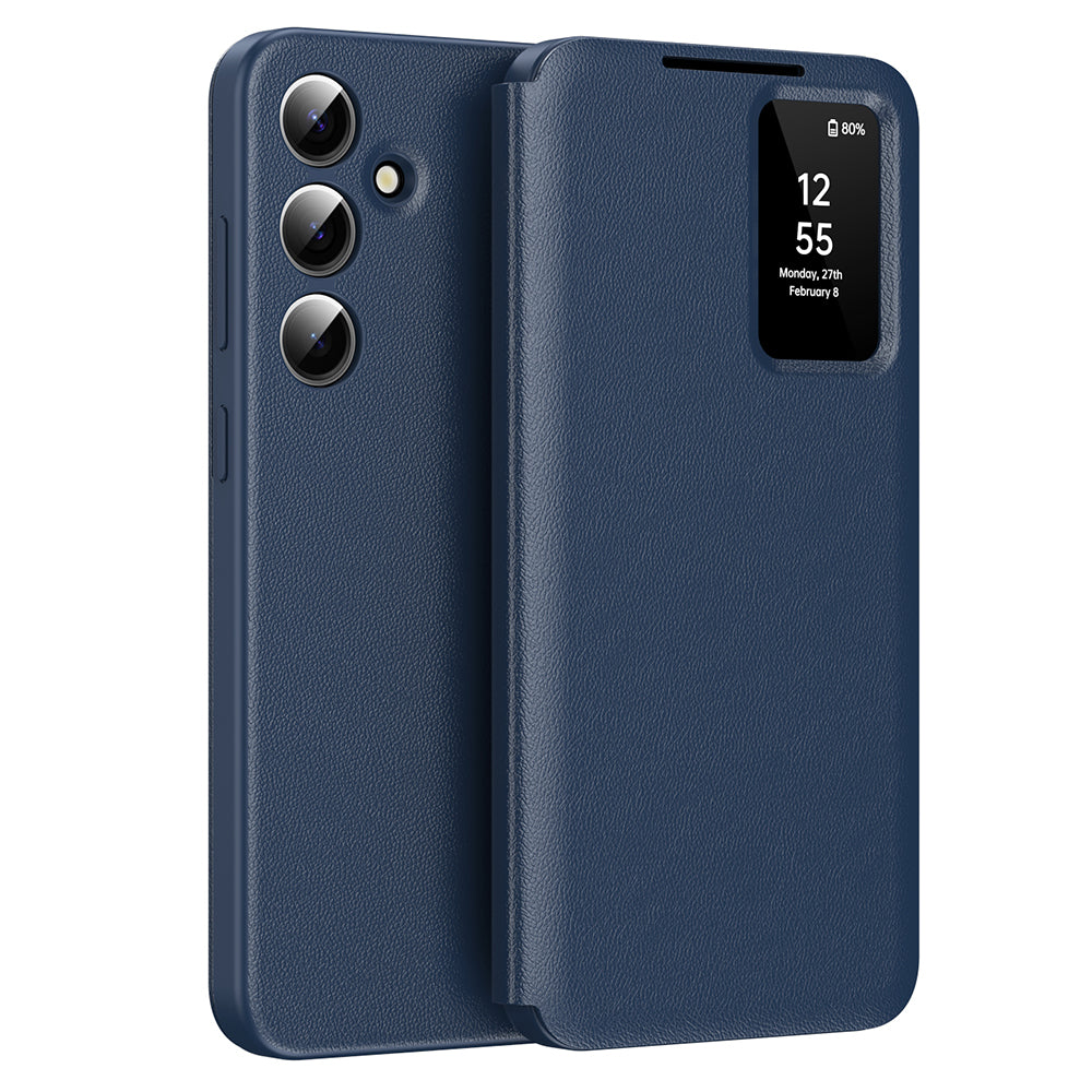 Husa pentru Samsung Galaxy A55 5G A556, Techsuit, SmartView, Albastra